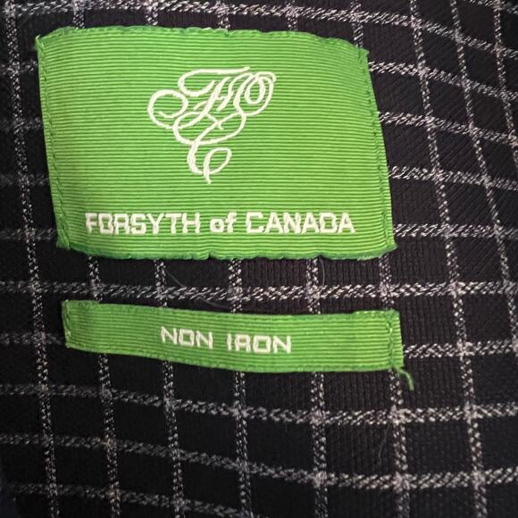 Forsyth‎ Men's Dress Shirt Size Large Dark Blue - Picture 6 of 7